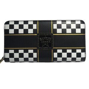 Rodolfo Medina Cross Squares Signature Continental Zip Wallet